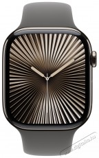 Apple Watch Series 10 46mm Cellular Natural Titanium Case with Stone Grey Sport Band - M/L Mobil / Kommunikáció / Smart - Okos eszköz - Okosóra - 523661