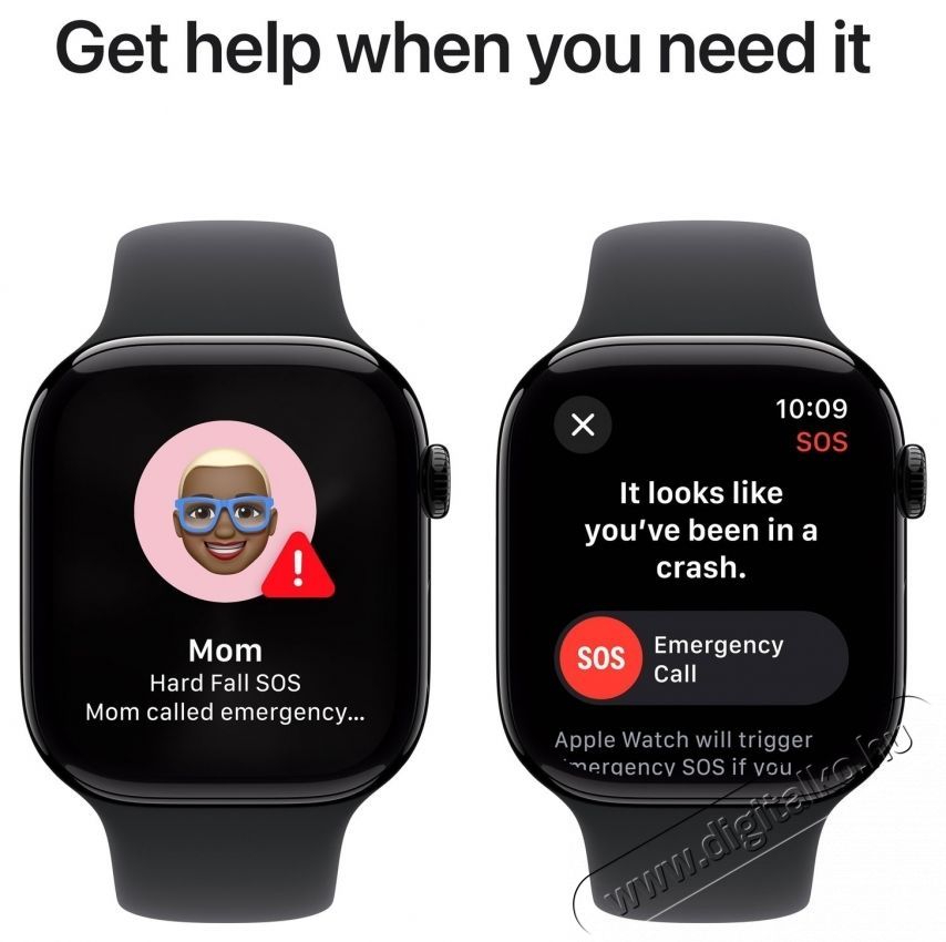 Apple Watch Series 10 46mm Cellular Slate Titanium Case with Black Sport Band - S/M Mobil / Kommunik&aacute;ci&oacute; / Smart - Okos eszk&ouml;z - Okos&oacute;ra - 523656