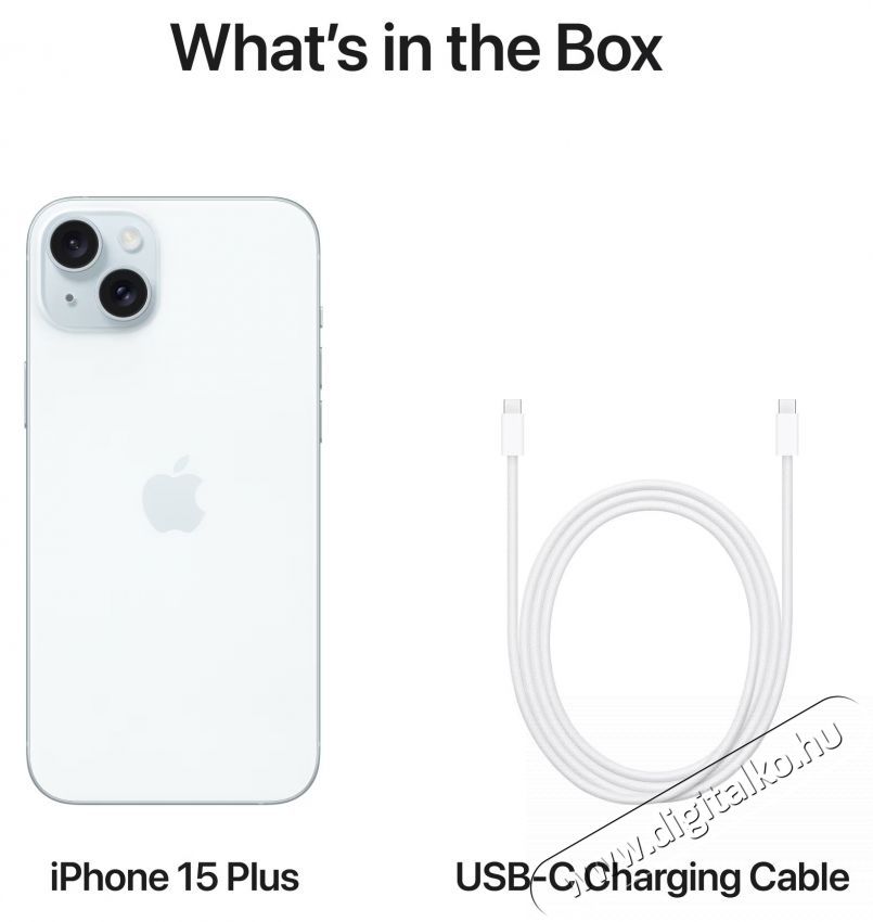 Apple iPhone 15 Plus Mobiltelefon, 256GB, 5G, K&eacute;k Mobil / Kommunik&aacute;ci&oacute; / Smart - Okostelefon - iOS - 535977