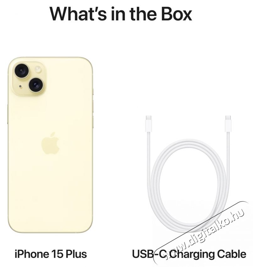 Apple iPhone 15 Plus Mobiltelefon, 256GB, 5G, S&aacute;rga Mobil / Kommunik&aacute;ci&oacute; / Smart - Okostelefon - iOS - 535976