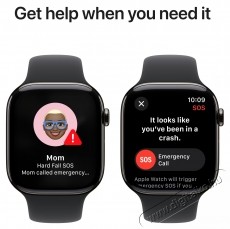 Apple Watch 10 okos&oacute;ra, GPS, Cellular, Slate Titanium tok, 42mm, Black Sport Band, M/L Mobil / Kommunik&aacute;ci&oacute; / Smart - Okos eszk&ouml;z - Okos&oacute;ra - 535991