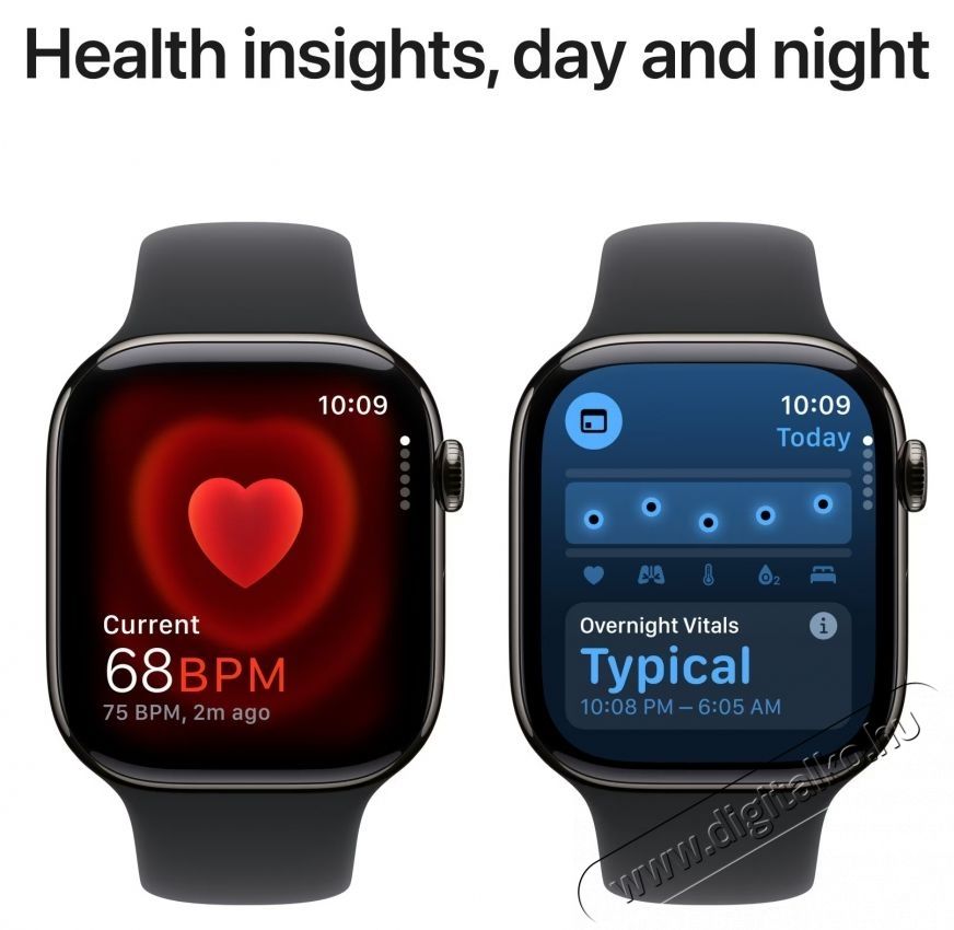 Apple Watch 10 okos&oacute;ra, GPS, Cellular, Slate Titanium tok, 42mm, Black Sport Band, M/L Mobil / Kommunik&aacute;ci&oacute; / Smart - Okos eszk&ouml;z - Okos&oacute;ra - 535991