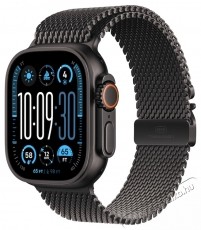 Apple Watch Ultra 2 Okos&oacute;ra, GPS, Cellular, Black Titanium tok, 49 mm, Black Titanium Milanese Loop - S Mobil / Kommunik&aacute;ci&oacute; / Smart - Okos eszk&ouml;z - Okos&oacute;ra - 535990