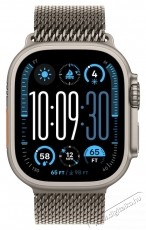 Apple Watch Ultra 2 Okos&oacute;ra, GPS, Cellular, Natural Titanium tok, 49 mm, Natural Titanium Milanese Loop - M Mobil / Kommunik&aacute;ci&oacute; / Smart - Okos eszk&ouml;z - Okos&oacute;ra - 535987