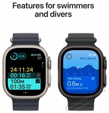 Apple Watch Ultra 2 Okos&oacute;ra, GPS, Cellular, Natural Titanium tok, 49 mm, Natural Titanium Milanese Loop - M Mobil / Kommunik&aacute;ci&oacute; / Smart - Okos eszk&ouml;z - Okos&oacute;ra - 535987