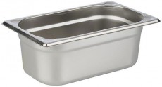 APS GN Rozsdamentes acél 1/4, 26,5 x 16,2 cm, 100 mm, 2,8 l, 81404 Konyhai termékek - Edény - Sütőedény / jénai tál - 524131
