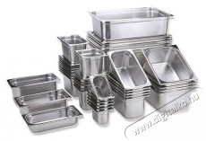 APS GN Rozsdamentes acél 1/4, 26,5 x 16,2 cm, 100 mm, 2,8 l, 81404 Konyhai termékek - Edény - Sütőedény / jénai tál - 524131
