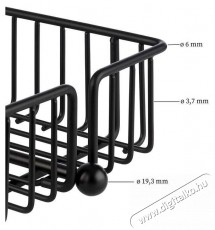 APS Szalvétatartó, fekete 19x19 cm URBAN, 11770 Konyhai termékek - Egyéb / Konyhai kiegészítő - 524130