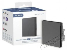 AQARA Smart Wall Switch H1 (No Neutral, Double Rocker), szürke Háztartás / Otthon / Kültér - Okos otthon - Kiegészítő - 523763