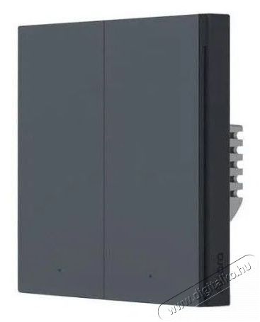 AQARA Smart Wall Switch H1 (No Neutral, Double Rocker), szürke Háztartás / Otthon / Kültér - Okos otthon - Kiegészítő - 523763