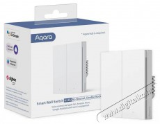 AQARA Smart Wall Switch H1 (No Neutral, Double Rocker) Háztartás / Otthon / Kültér - Okos otthon - Kiegészítő - 523762
