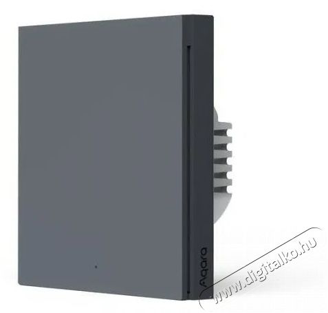 AQARA Smart Wall Switch H1 (No Neutral, Single Rocker), szürke Háztartás / Otthon / Kültér - Okos otthon - Kiegészítő - 523765