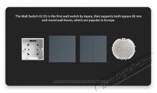 AQARA Smart Wall Switch H1 (No Neutral, Single Rocker), szürke Háztartás / Otthon / Kültér - Okos otthon - Kiegészítő - 523765