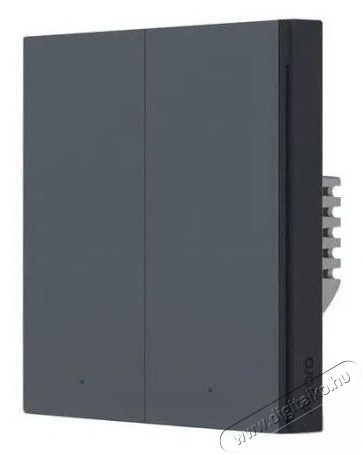AQARA Smart Wall Switch H1 (With Neutral, Double Rocker), szürke Háztartás / Otthon / Kültér - Okos otthon - Kiegészítő - 523767