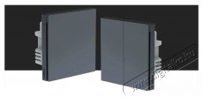 AQARA Smart Wall Switch H1 (With Neutral, Double Rocker), szürke Háztartás / Otthon / Kültér - Okos otthon - Kiegészítő - 523767
