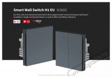 AQARA Smart Wall Switch H1 (With Neutral, Single Rocker), szürke Háztartás / Otthon / Kültér - Okos otthon - Kiegészítő - 523769