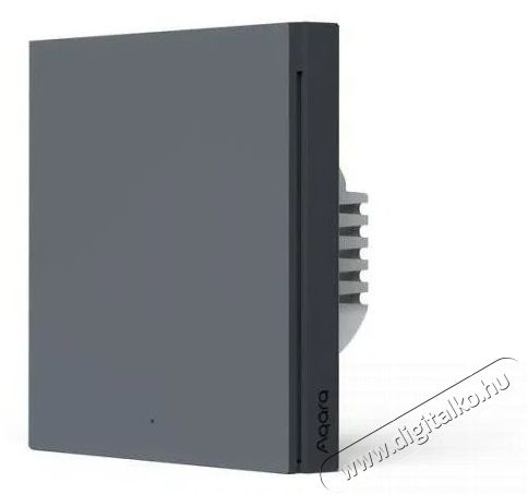 AQARA Smart Wall Switch H1 (With Neutral, Single Rocker), szürke Háztartás / Otthon / Kültér - Okos otthon - Kiegészítő - 523769