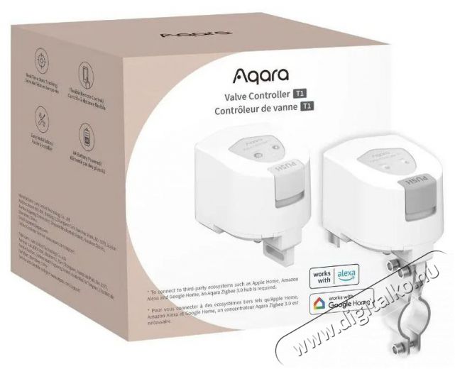 AQARA Valve Controller T1 (VC-X01D) Zigbee 3.0 Szelepvezérlő Háztartás / Otthon / Kültér - Kültér / kerti termék / grill - Kiegészítő - 523771