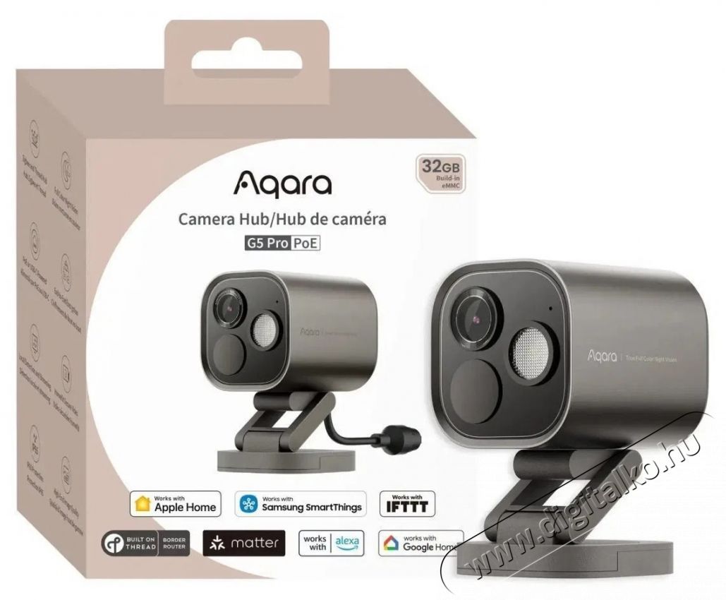 AQARA Camera Hub G5 Pro POE (CH-C03D), sz&uuml;rke F&eacute;nyk&eacute;pezőg&eacute;p / kamera - Megfigyelő / IP kamera - 532416