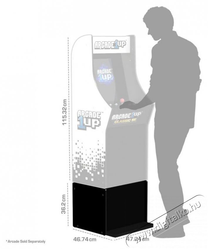 Arcadeup Arcade1up Classic SE Riser H&aacute;ztart&aacute;s / Otthon / K&uuml;lt&eacute;r - J&aacute;t&eacute;k / Sport - Kieg&eacute;sz&iacute;tő - 523784