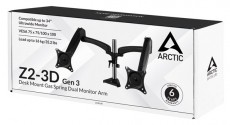 ARCTIC Z2 3D gen3 asztali monitor konzol Tv kiegészítők - Fali tartó / konzol - Asztali tartó - 498398