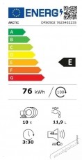 ARCTIC DFS0502 Slim Mosogat&oacute;g&eacute;p, 10 szett, 5 program Konyhai term&eacute;kek - Mosogat&oacute;g&eacute;p - Keskeny (45cm-ig) szabadon&aacute;ll&oacute; mosogat&oacute;g&eacute;p - 534207