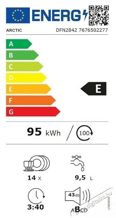 ARCTIC mosogat&oacute;g&eacute;p, 14 ter&iacute;t&eacute;k, 8 program Konyhai term&eacute;kek - Mosogat&oacute;g&eacute;p - Norm&aacute;l (60cm) szabadon&aacute;ll&oacute; mosogat&oacute;g&eacute;p - 534209