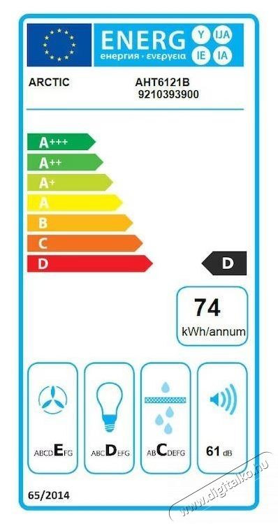 ARCTIC AHT6121B, Be&eacute;p&iacute;thető teleszk&oacute;pos p&aacute;raelsz&iacute;v&oacute; Konyhai term&eacute;kek - P&aacute;raelsz&iacute;v&oacute; - Be&eacute;p&iacute;thető / kih&uacute;zhat&oacute; - 534201