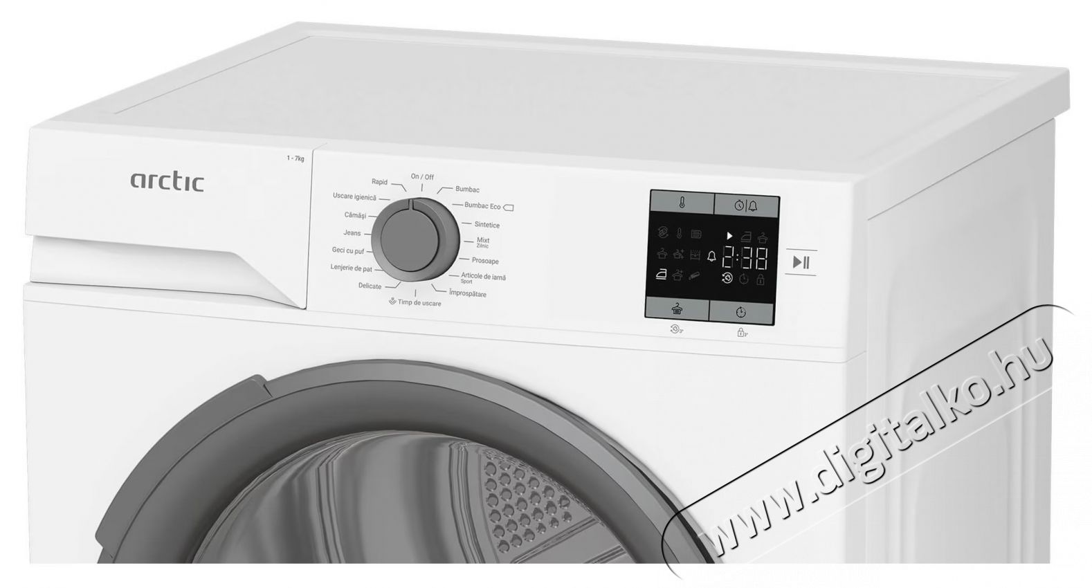 ARCTIC A2T17239W Hőszivatty&uacute;s sz&aacute;r&iacute;t&oacute;g&eacute;p, 7 kg, 15 program, D energiaoszt&aacute;ly, Aqua Surf, Feh&eacute;r H&aacute;ztart&aacute;s / Otthon / K&uuml;lt&eacute;r - Mos&oacute;g&eacute;p / sz&aacute;r&iacute;t&oacute;g&eacute;p - Sz&aacute;r&iacute;t&oacute;g&eacute;p - 536010