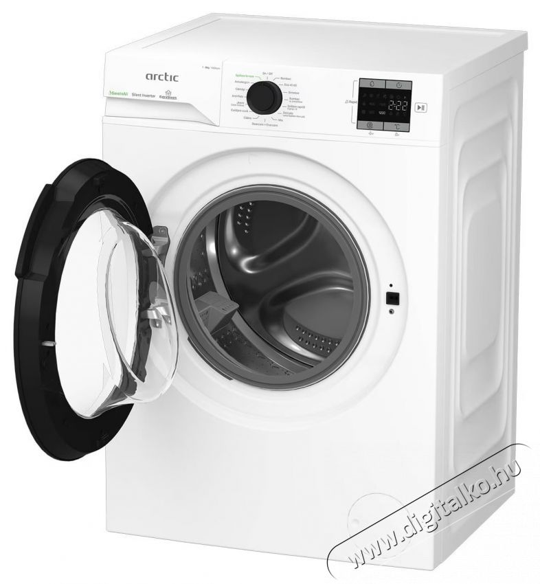 ARCTIC APLM1WFSU18410W, mos&oacute;g&eacute;p 7 kg, 1200 ford./perc, A energiaoszt&aacute;ly, Motor csendes inverter, &uacute;jrahasznos&iacute;tott k&aacute;d, gyors/intenz&iacute;v, gőz, előmos&aacute;s, gyerekz&aacute;r, bőv&iacute;tő, feh&eacute;r H&aacute;ztart&aacute;s / Otthon / K&uuml;lt&eacute;r - Mos&oacute;g&eacute;p / sz&aacute;r&iacute;t&oacute;g&eacute;p - El&ouml;lt&ouml;ltős norm&aacute;l (60cm-ig) mos&oacute;g&eacute;p - 536016