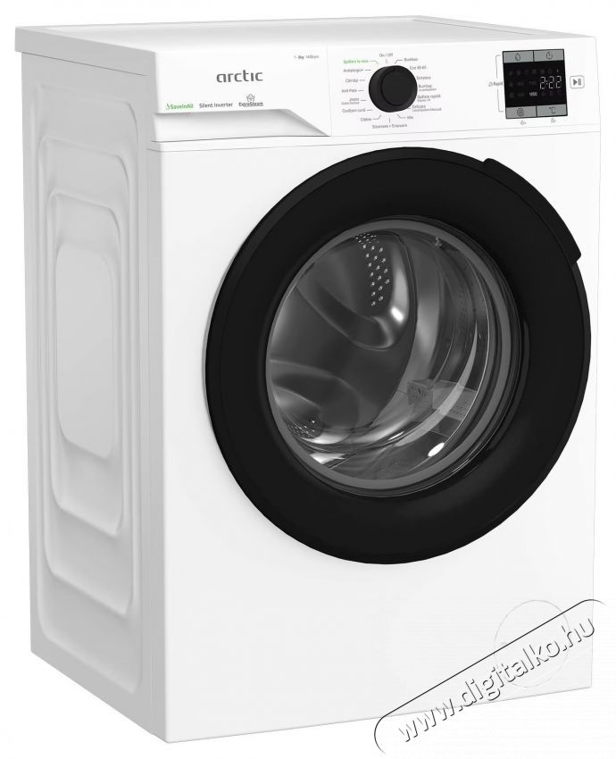 ARCTIC APLM1WFSU18410W, mos&oacute;g&eacute;p 7 kg, 1200 ford./perc, A energiaoszt&aacute;ly, Motor csendes inverter, &uacute;jrahasznos&iacute;tott k&aacute;d, gyors/intenz&iacute;v, gőz, előmos&aacute;s, gyerekz&aacute;r, bőv&iacute;tő, feh&eacute;r H&aacute;ztart&aacute;s / Otthon / K&uuml;lt&eacute;r - Mos&oacute;g&eacute;p / sz&aacute;r&iacute;t&oacute;g&eacute;p - El&ouml;lt&ouml;ltős norm&aacute;l (60cm-ig) mos&oacute;g&eacute;p - 536016