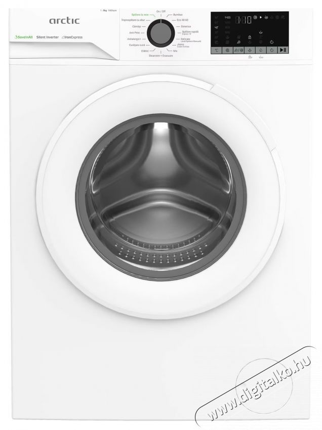 ARCTIC APLM2WFSU29412W, Mos&oacute;g&eacute;p, 9 kg, 1400 RPM, A energiaoszt&aacute;ly, Motor csendes inverter, ExtraSteam, IronExpress, Gyors/Intenz&iacute;v, Gőz, V&iacute;z m&oacute;d, Gyerekz&aacute;r, Add-In, Feh&eacute;r H&aacute;ztart&aacute;s / Otthon / K&uuml;lt&eacute;r - Mos&oacute;g&eacute;p / sz&aacute;r&iacute;t&oacute;g&eacute;p - El&ouml;lt&ouml;ltős norm&aacute;l (60cm-ig) mos&oacute;g&eacute;p - 536018
