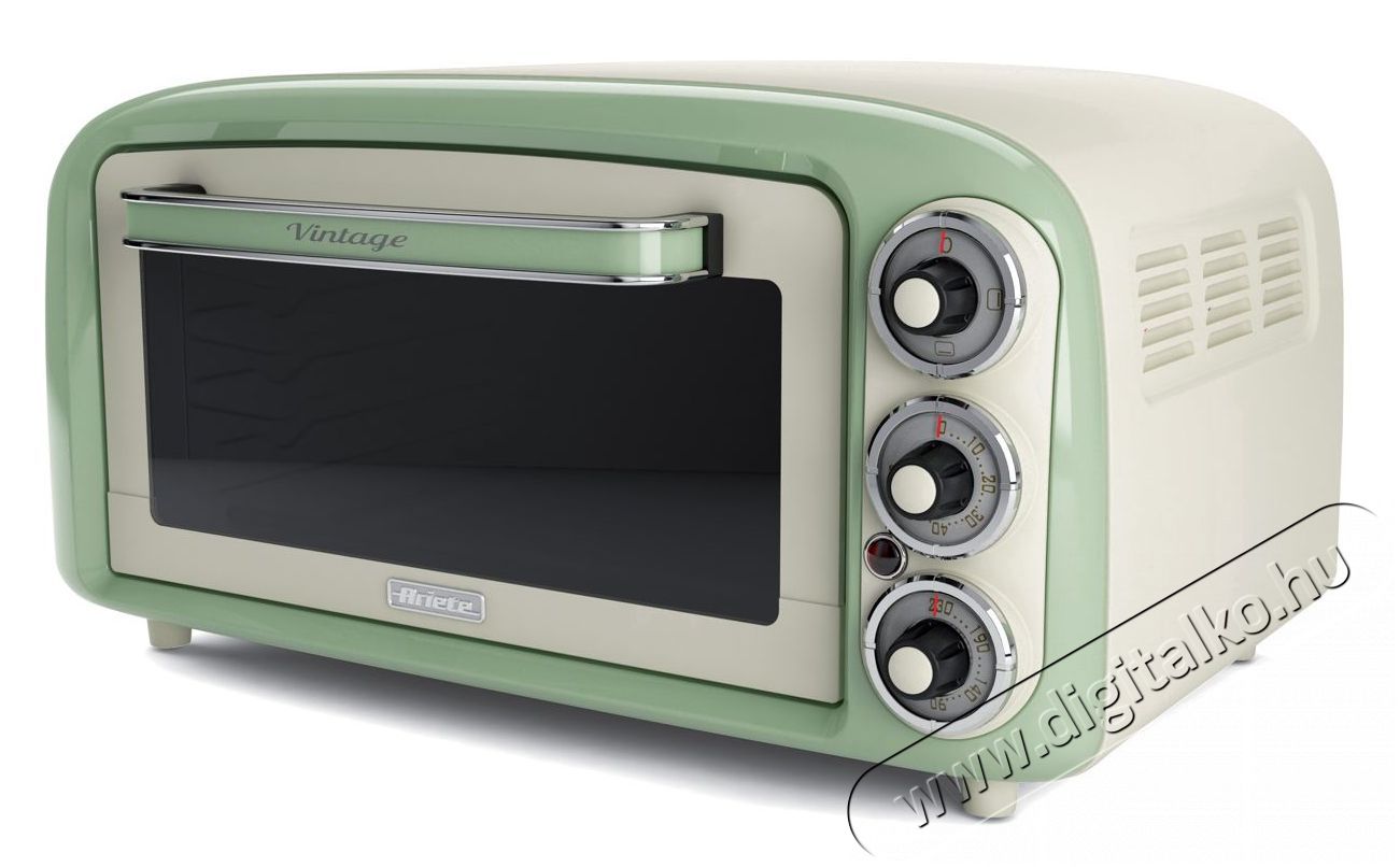 Ariete 979.GR Vintage minigrill, 18 lit - pasztell zöld Konyhai termékek - Konyhai kisgép (sütés / főzés / hűtés / ételkészítés) - Kontakt grill sütő / sütőlap - 344962