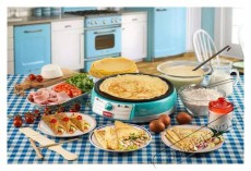 Ariete Party Time 202/01, kék Konyhai kisgép (sütés / főzés / hűtés / ételkészítés) Konyhai termékek - Konyhai kisgép (sütés / főzés / hűtés / ételkészítés) - Sütemény / palacsinta készítő gép - 523812