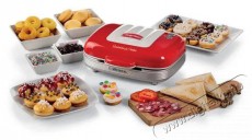 Ariete Party Time Sandwiches & Cookies 1972, piros Konyhai termékek - Konyhai kisgép (sütés / főzés / hűtés / ételkészítés) - Melegszendvics / gofri sütő - 523823