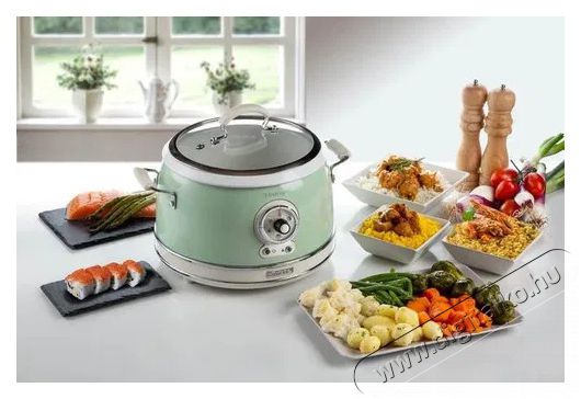 Ariete Vintage 2904/04 - zöld Konyhai termékek - Konyhai kisgép (sütés / főzés / hűtés / ételkészítés) - Légkeveréses főzőgép / elektromos kukta / multifunkciós sütő - 523817