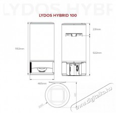 Ariston LYDOS HYBRID 100 3629053 forróvíz tároló Háztartás / Otthon / Kültér - Vízmelegítő / bojler / tároló - Bojler / melegvíz tároló - 470651