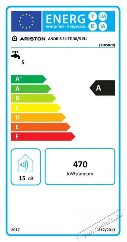 Ariston ANDRIS ELITE 30/5 EU V&Iacute;ZMELEG&Iacute;TŐ H&aacute;ztart&aacute;s / Otthon / K&uuml;lt&eacute;r - V&iacute;zmeleg&iacute;tő / bojler / t&aacute;rol&oacute; - V&iacute;zmeleg&iacute;tő - 517235