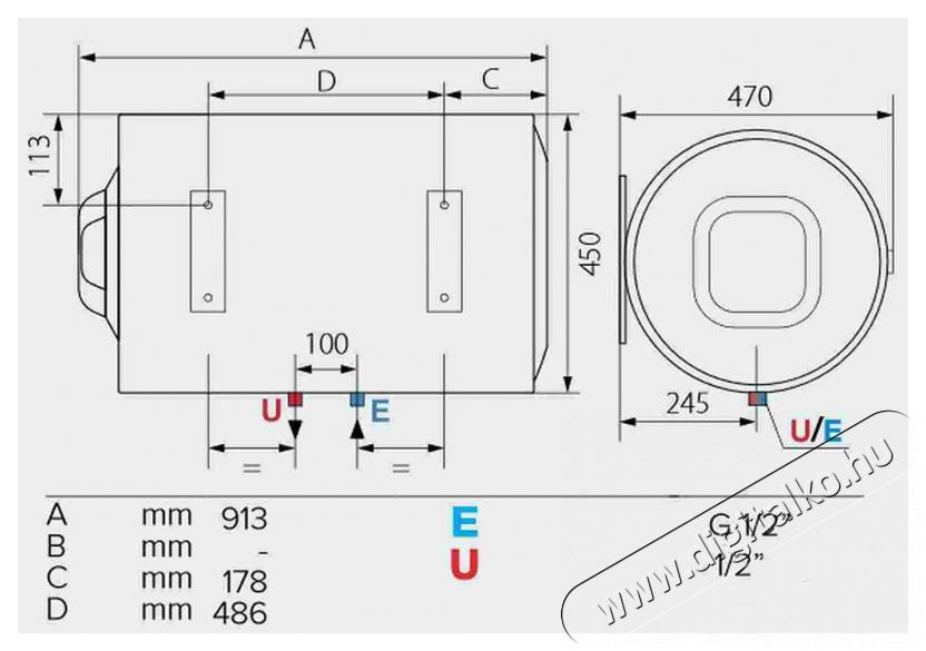 Ariston PRO1 ECO 100 H 1,8K PL EU V&iacute;zmeleg&iacute;tő / bojler / t&aacute;rol&oacute; H&aacute;ztart&aacute;s / Otthon / K&uuml;lt&eacute;r - V&iacute;zmeleg&iacute;tő / bojler / t&aacute;rol&oacute; - Bojler / melegv&iacute;z t&aacute;rol&oacute; - 526902