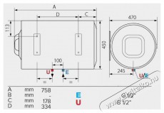 Ariston PRO1 ECO 80 H 1,8K PL EU Vízmelegítő / bojler / tároló Háztartás / Otthon / Kültér - Vízmelegítő / bojler / tároló - Bojler / melegvíz tároló - 526903