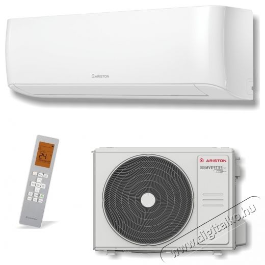Ariston KYRIS NET 9000 BTU Kl&iacute;ma, WI-FI, A+++/A+++ energiaoszt&aacute;ly, Intelligent Eye &eacute;rz&eacute;kelő, intelligens p&aacute;r&aacute;s&iacute;t&oacute; funkci&oacute;, szellős, feh&eacute;r H&aacute;ztart&aacute;s / Otthon / K&uuml;lt&eacute;r - Ventil&aacute;tor / L&eacute;gkondicion&aacute;l&oacute; - Split kl&iacute;ma - 536028