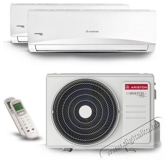 Ariston Prios 55 dual XD0 multisplit kl&iacute;ma, 1 x 9000 BTU, 1 x 12000 BTU H&aacute;ztart&aacute;s / Otthon / K&uuml;lt&eacute;r - Ventil&aacute;tor / L&eacute;gkondicion&aacute;l&oacute; - Split kl&iacute;ma - 536029