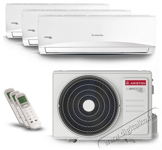 Ariston Prios 80 Trial XD0 multisplit kl&iacute;ma 2 x 9000 BTU, 1 x 12000 BTU H&aacute;ztart&aacute;s / Otthon / K&uuml;lt&eacute;r - Ventil&aacute;tor / L&eacute;gkondicion&aacute;l&oacute; - Split kl&iacute;ma - 536025