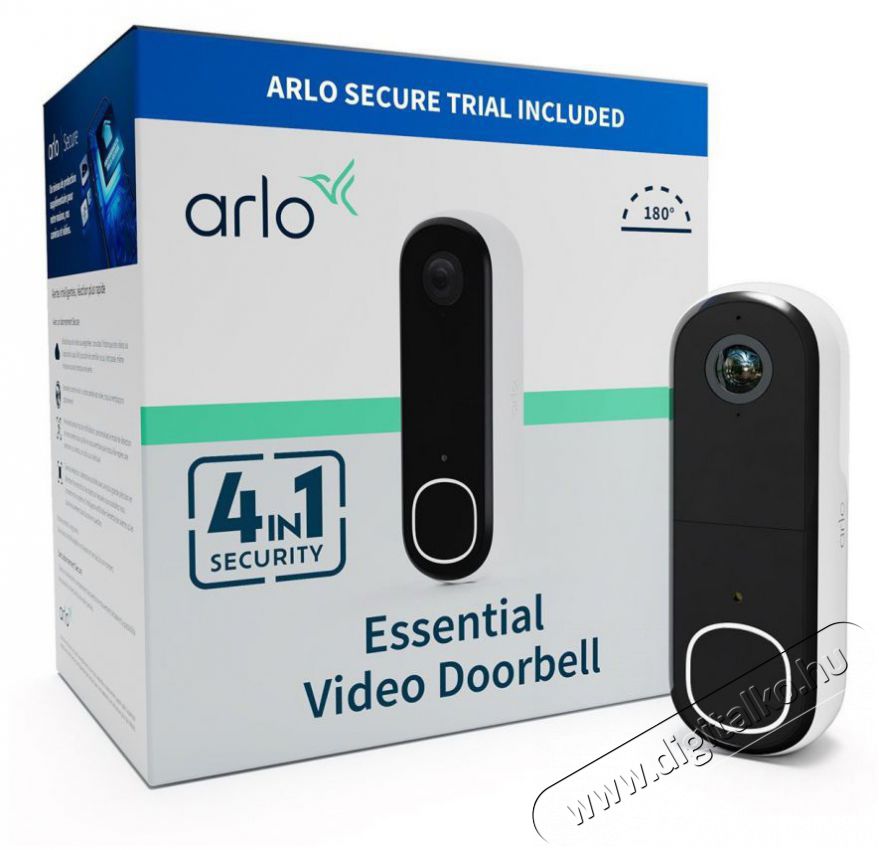 Arlo  Essential Gen.2 Video Doorbell FHD Security wireless H&aacute;ztart&aacute;s / Otthon / K&uuml;lt&eacute;r - Lak&aacute;sfelszerel&eacute;s - Csengő - 519332