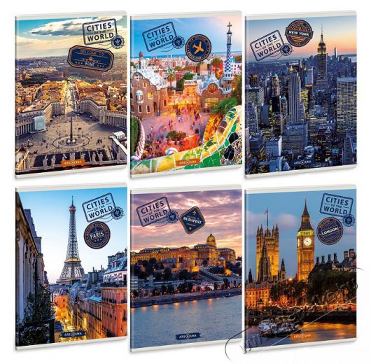ARS UNA Cities of the World 5223 A5 extra kapcsos sima f&uuml;zet Egy&eacute;b - Nem forgalmazzuk ! - 398473