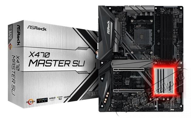 Asrock X470 Master SLI AMD X470 SocketAM4 ATX alaplap Iroda &eacute;s sz&aacute;m&iacute;t&aacute;stechnika - Egy&eacute;b sz&aacute;m&iacute;t&aacute;stechnikai term&eacute;k - 409807