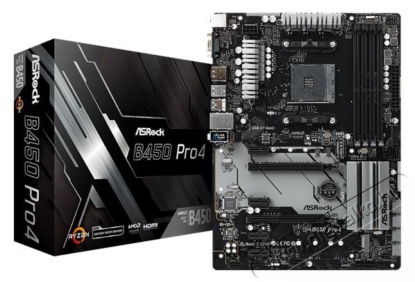 Asrock B450 PRO4 AMD B450 SocketAM4 ATX alaplap Iroda &eacute;s sz&aacute;m&iacute;t&aacute;stechnika - Egy&eacute;b sz&aacute;m&iacute;t&aacute;stechnikai term&eacute;k - 410759