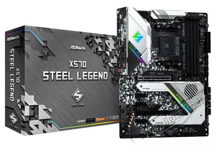 Asrock X570 STEEL LEGEND AMD X570 Socket AM4 ATX alaplap Iroda &eacute;s sz&aacute;m&iacute;t&aacute;stechnika - Egy&eacute;b sz&aacute;m&iacute;t&aacute;stechnikai term&eacute;k - 414330
