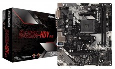 Asrock B450M-HDV R4.0 AMD B450 SocketAM4 mATX alaplap Iroda és számítástechnika - Egyéb számítástechnikai termék - 412496