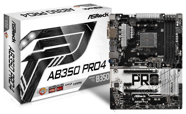 Asrock AB350 PRO4 AMD B350 SocketAM4 ATX alaplap Iroda &eacute;s sz&aacute;m&iacute;t&aacute;stechnika - Egy&eacute;b sz&aacute;m&iacute;t&aacute;stechnikai term&eacute;k - 441802